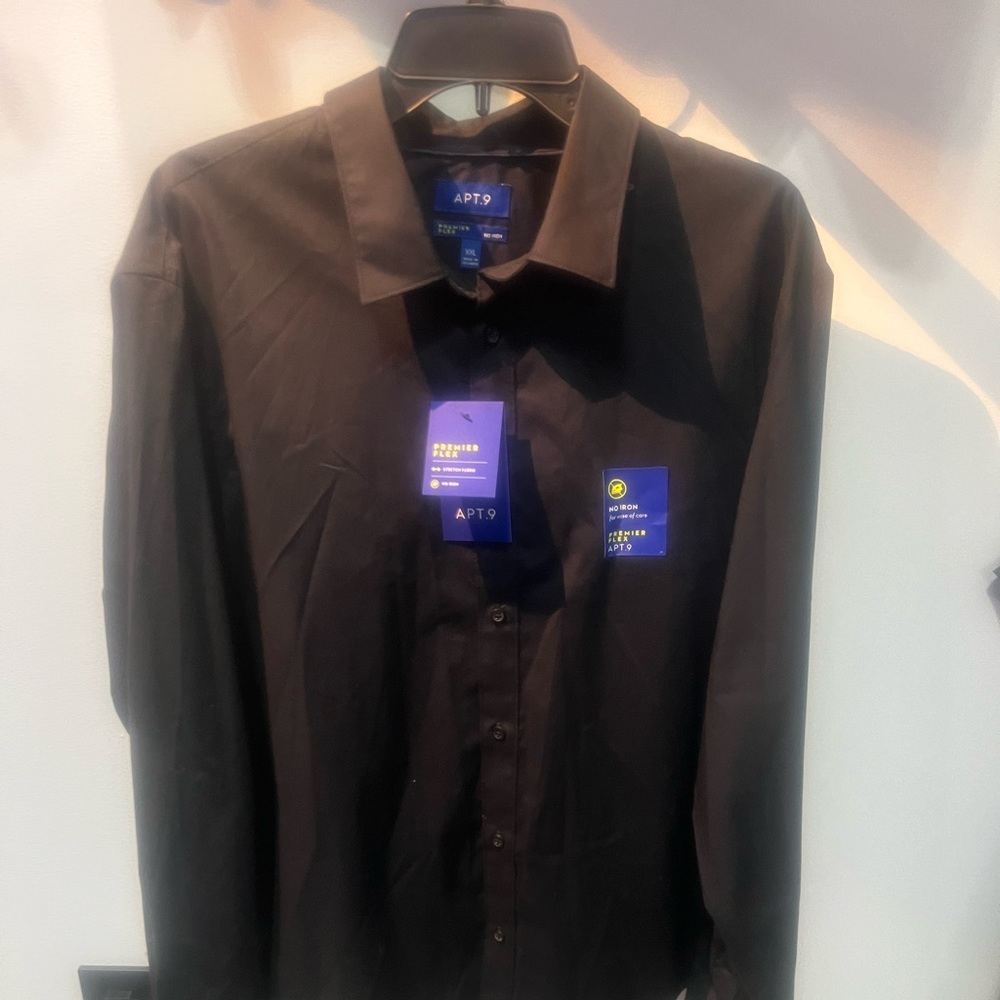 APT. 9 Black long sleeve button down